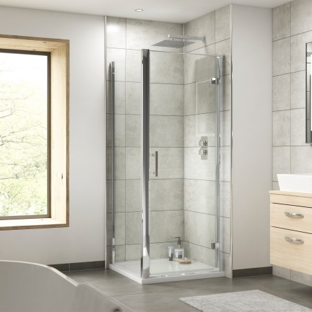 Pacific Hinged Shower Door 700mm