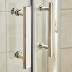 Pacific Hinged Shower Door 900mm - Insitu