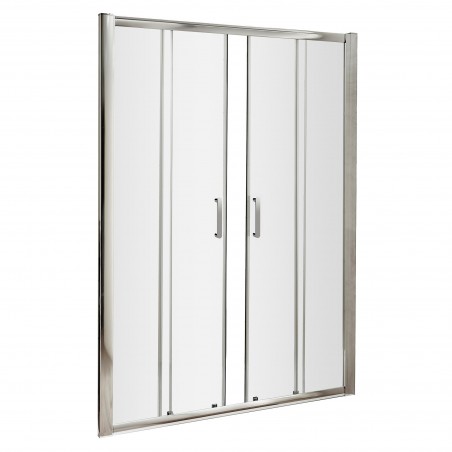Pacific Double Sliding Shower Door 1700mm with Round Handle