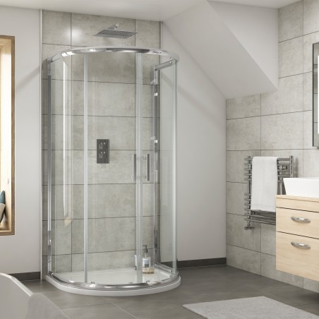 Pacific D Shape Shower Enclosure 1050mm