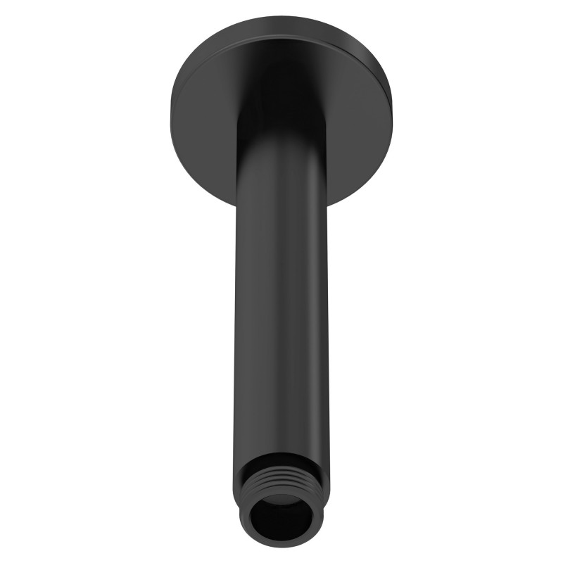 Matt Black Ceiling-Mounted Shower Arm 150mm