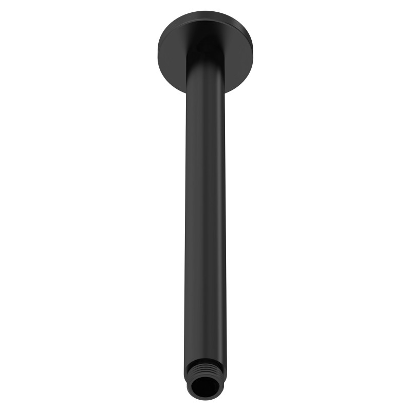 Matt Black Ceiling-Mounted Shower Arm 300mm