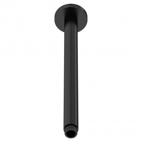 Matt Black Ceiling-Mounted Shower Arm 300mm