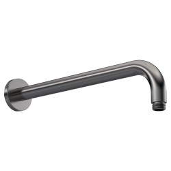 Wall Mounted Square Shower Arm - Brushed Pewter