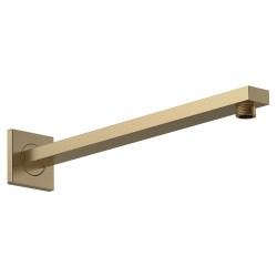 Brushed Brass Wall-Mounted Square Shower Arm