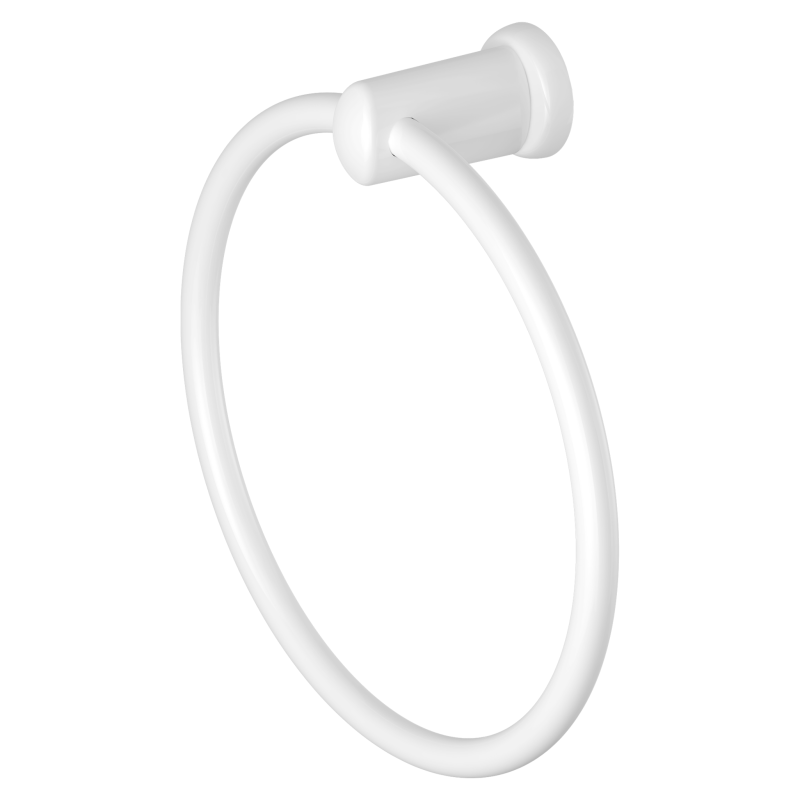 White Magnetic Towel Ring Holder