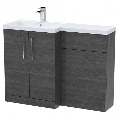 Arno 1100mm Left Hand Combination - Anthracite Woodgrain