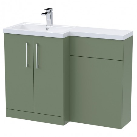 Arno 1100mm Left Hand Combination - Satin Green