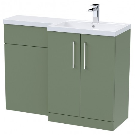 Arno 1100mm Right Hand Combination - Satin Green