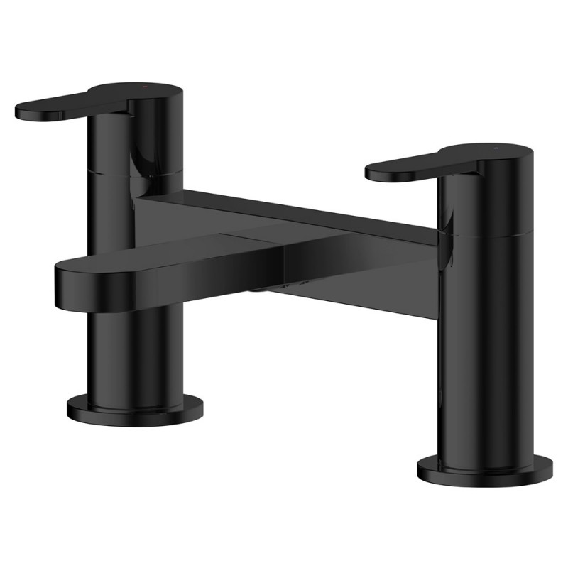 Arvan Deck Mounted Bath Filler - Matt Black Arvan Deck Mounted Bath Filler - Matt Black