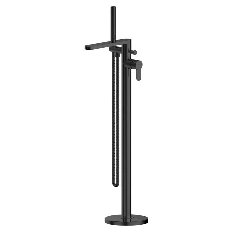 Arvan Freestanding Bath Shower Mixer - Matt Black