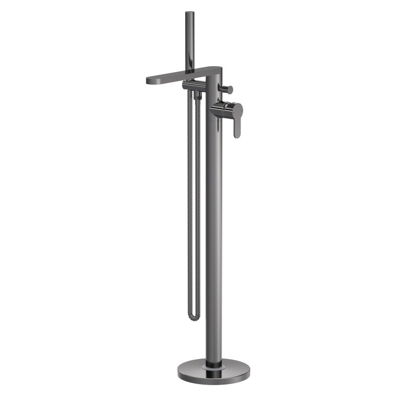 Arvan Freestanding Bath Shower Mixer - Brushed Pewter Arvan Freestanding Bath Shower Mixer - Brushed Pewter