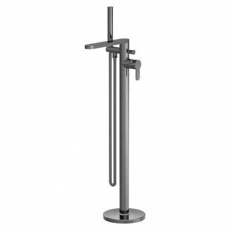 Arvan Freestanding Bath Shower Mixer - Brushed Pewter