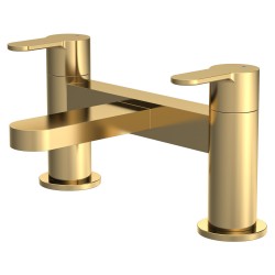Arvan Deck Mounted Bath Filler - Brushed Brass