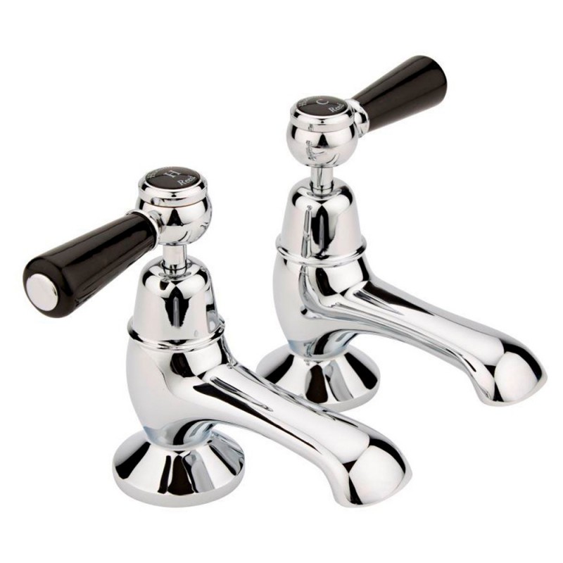 Topaz Black lever bath taps Topaz Black lever bath taps