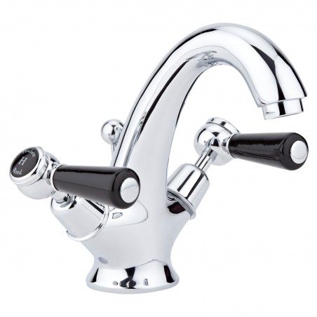 Topaz Black lever mono basin mixer