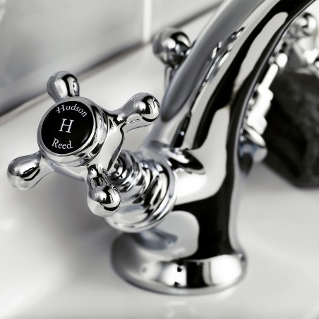 Topaz Black Mono Basin Mixer