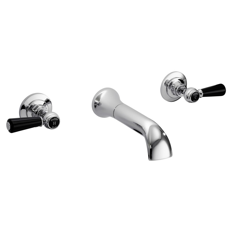 Topaz Black lever 3 Tap Hole bath filler Topaz Black lever 3 Tap Hole bath filler