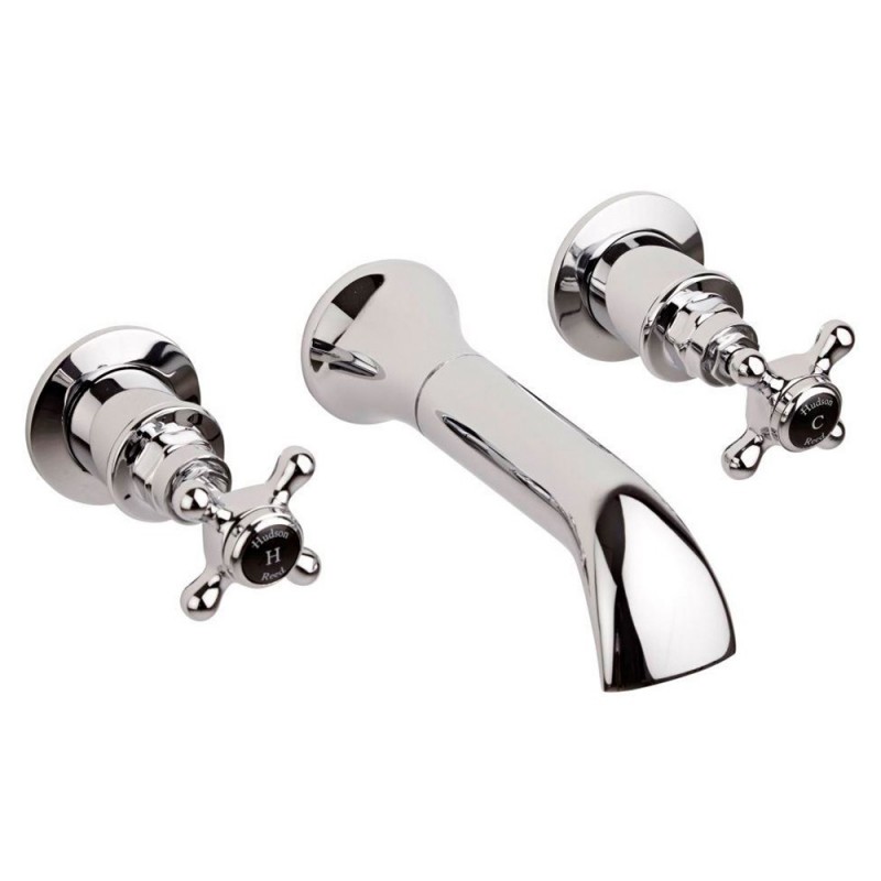 Topaz Black Wall Hung Bath Spout & Stop Taps Topaz Black Wall Hung Bath Spout & Stop Taps