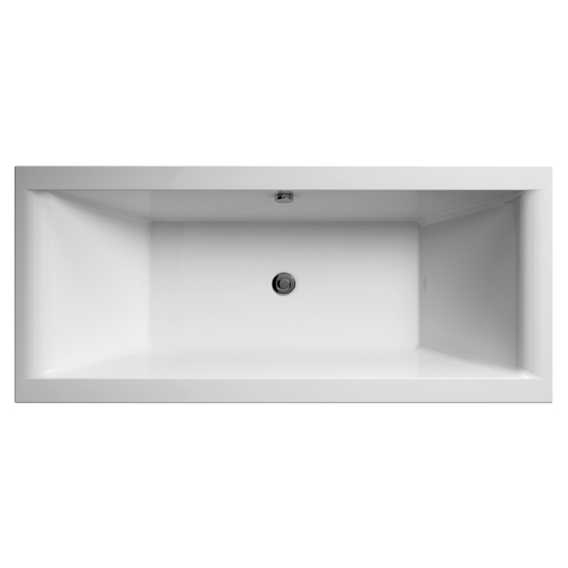 Asselby Square Double Ended Rectangular Bath 1700mm x 700mm - Eternalite Acrylic