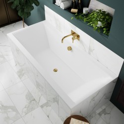Asselby Square Double Ended Rectangular Bath 1700mm x 750mm - Eternalite Acrylic - Insitu