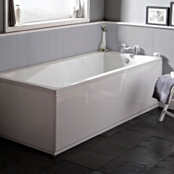 Linton Square Single Ended Rectangular Bath 1700mm x 700mm - Eternalite Acrylic