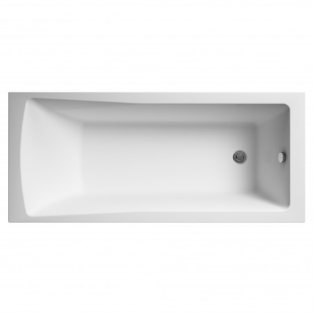 Linton Square Single Ended Rectangular Bath 1700mm x 750mm - Eternalite Acrylic