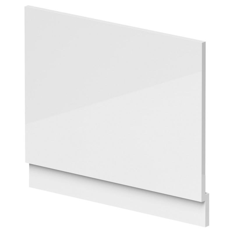 700mm Waterproof Bath End Panel - Gloss White