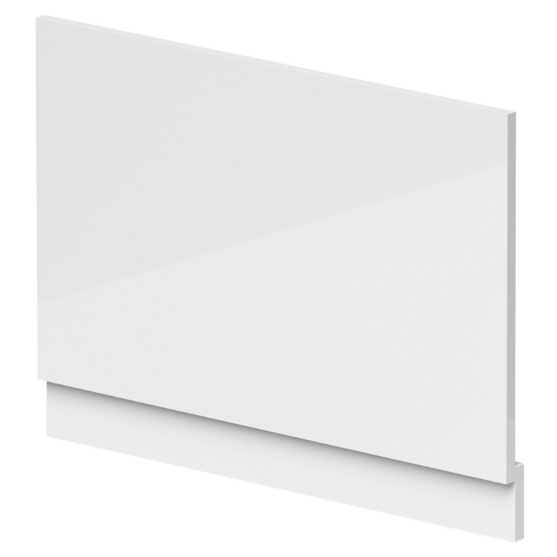 800mm Waterproof Bath End Panel - Gloss White