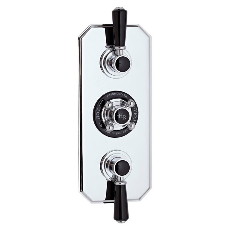 Topaz Black Triple Concealed Shower Valve Topaz Black Triple Concealed Shower Valve