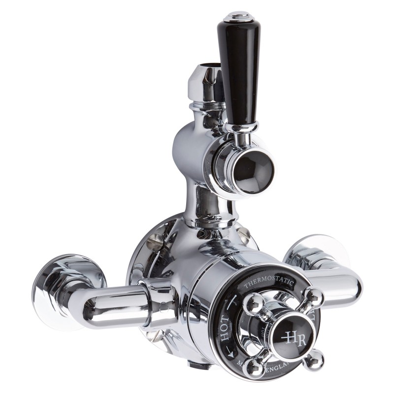 Topaz Black Twin Exposed Shower Valve Topaz Black Twin Exposed Shower Valve