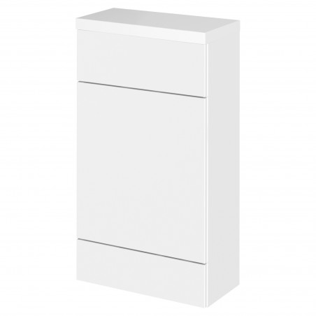 Fusion 500mm Slimline Toilet Unit with Polymarble Top - Gloss White