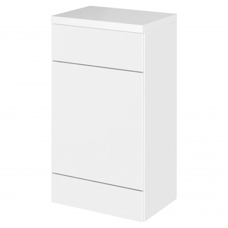 Fusion 500mm Toilet Unit with Polymarble Top - Gloss White