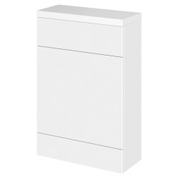 Fusion 600mm Slimline Toilet Unit with Polymarble Top - Gloss White