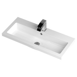 Fusion 800mm Vanity Unit and Basin with 1 Tap Hole - Gloss White