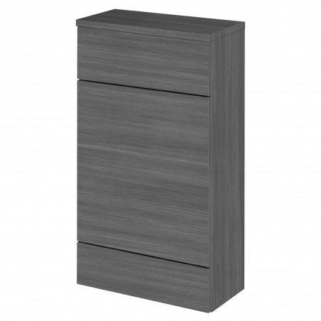 Fusion 500mm Compact Toilet Unit - Anthracite Woodgrain