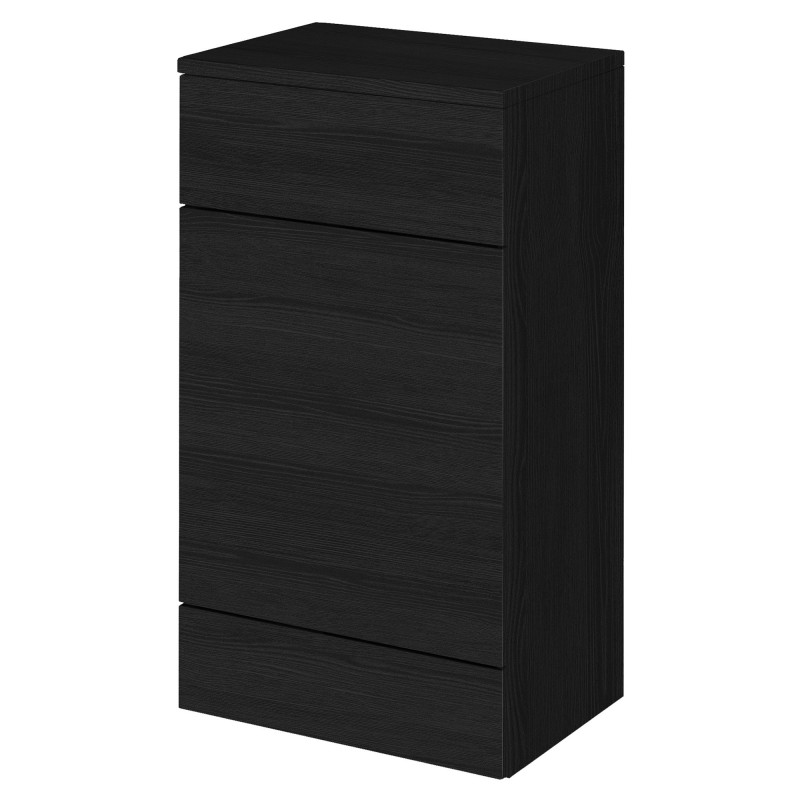 Fusion 500mm Toilet Unit - Charcoal Black Woodgrain