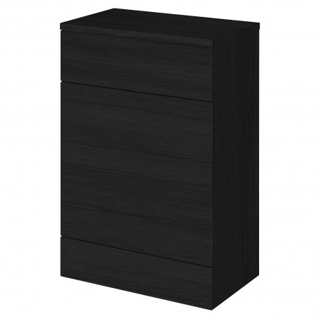 Fusion 600mm Toilet Unit - Charcoal Black Woodgrain