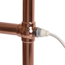 Eleanor Traditional Copper Towel Rail - 673 x 963mm - 500w Single Heat Element Option