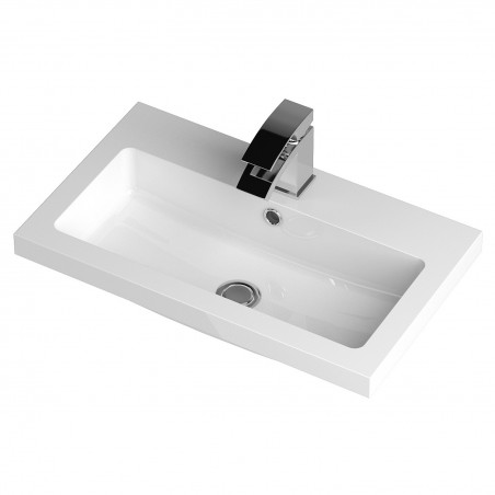 Fusion 600mm Vanity Unit with Basin - Gloss Grey