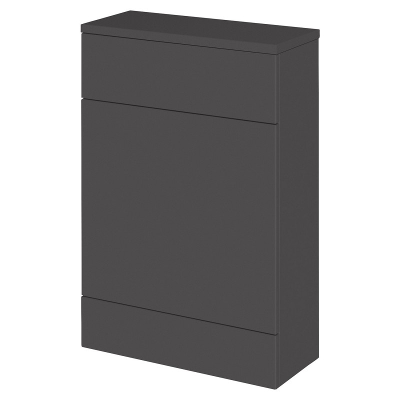 Fusion 600mm Compact Toilet Unit - Gloss Grey