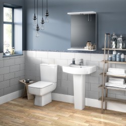 Bliss Semi Flush to Wall Compact Toilet - Insitu