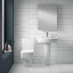 Bliss Semi Flush to Wall Compact Toilet - Insitu