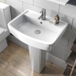Bliss 520mm Basin & Pedestal - Insitu