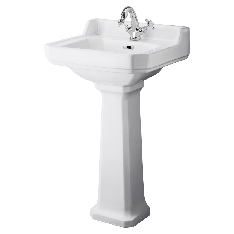 Richmond 500mm 1 Tap Hole Basin & Pedestal Richmond 500mm 1 Tap Hole Basin & Pedestal