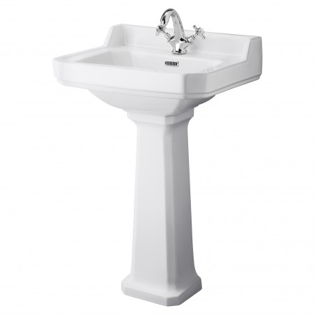 Richmond 560mm 1 Tap Hole Basin & Pedestal