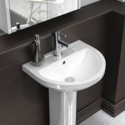 Harmony 500mm Basin & Pedestal - Insitu