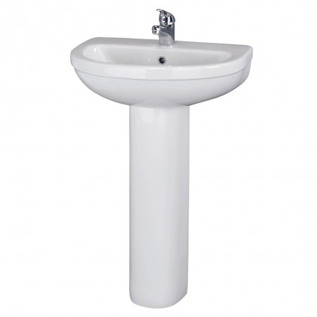 Ivo 550mm 1 Tap Hole Basin & Pedestal