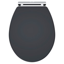 Classique Soft Close Wooden Toilet Seat - Soft Black