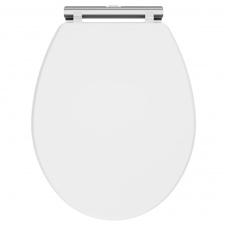 Classique Soft Close Wooden Toilet Seat- Satin White